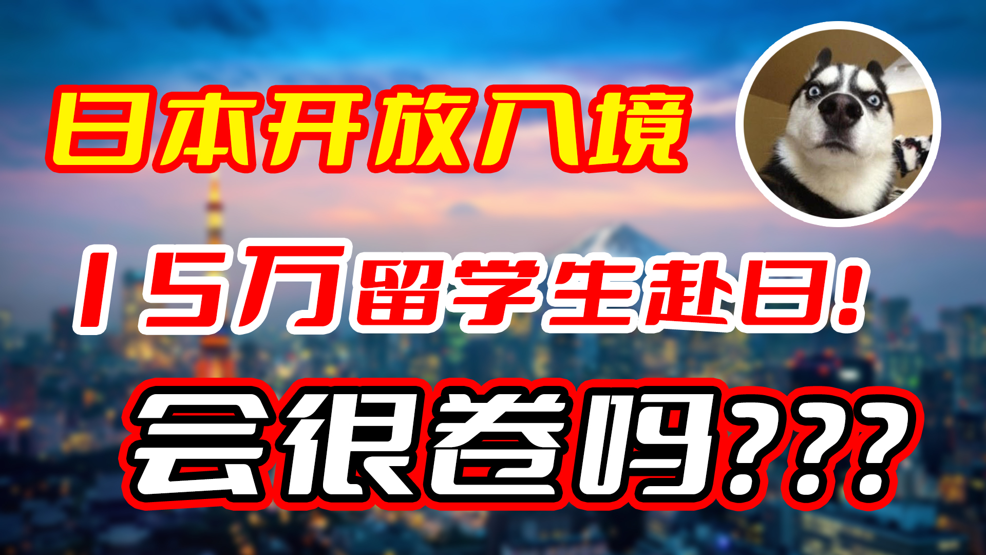 【日本开放入境】15万留学生赴日，会很卷吗？