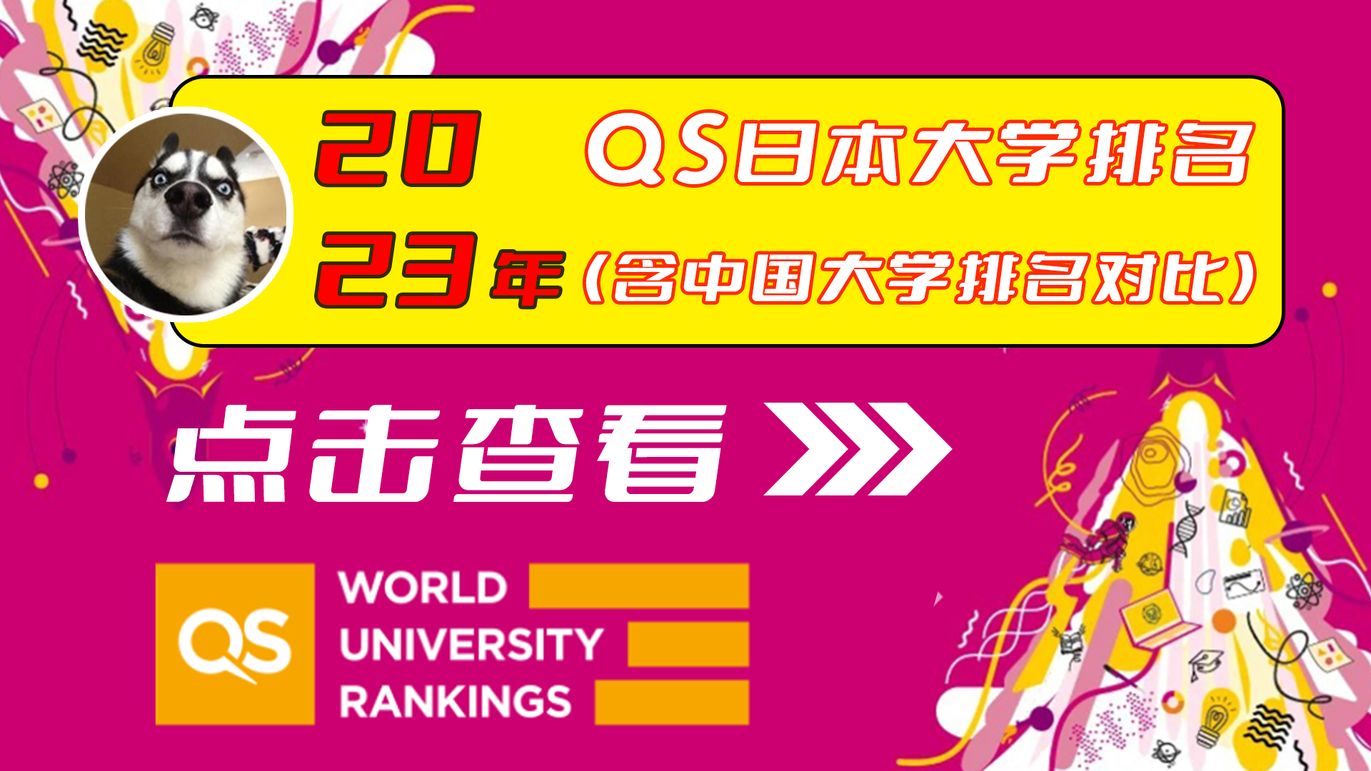 2023年，QS日本大学排名来了，含中日大学对比！