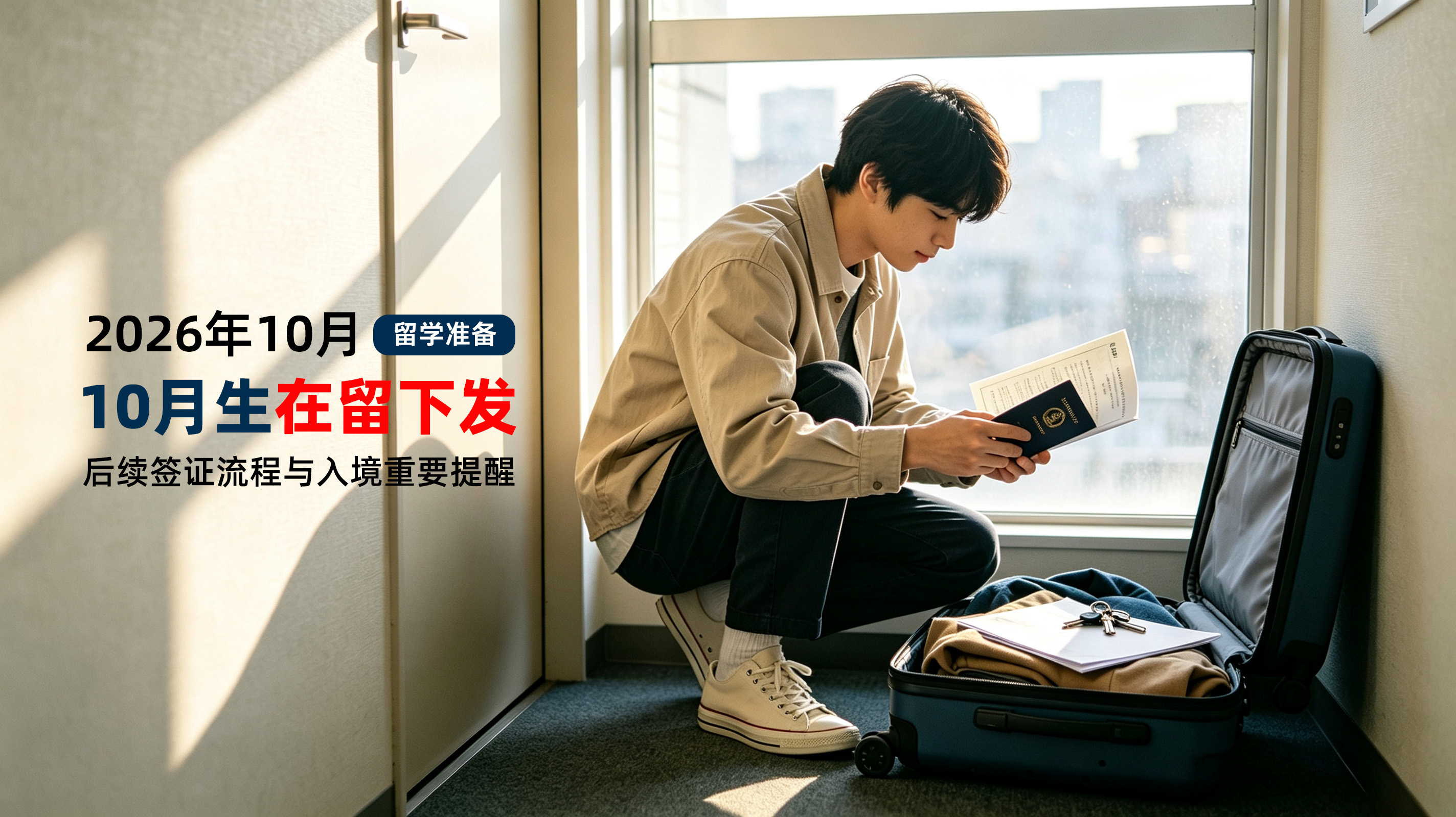 2026年10月生在留下发，后续签证流程与入境重要提醒